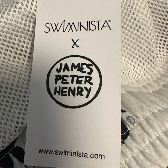 Swiminista x James Peter Henry Mid-Length Board-Shorts SwimTrunks Size Medium